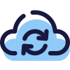Sincronizzazione cloud icon