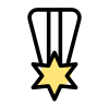 Star medal for the navy seals officers icon
