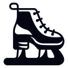 Ice skating shoes icon