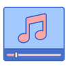 Clip musical icon