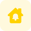 Notification of any smart home function alert bell logotype icon