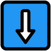 Downward direction for a places found in backward location icon