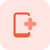 Hospital online medical help doctor available on the smartphone icon