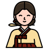Korean woman icon