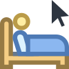 Travailler au lit icon