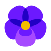 Flor violeta icon