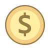Доллар США в круге icon