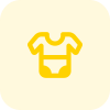 Infant clothing with pajamas isolated on a white background icon