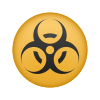 생물학적 위험 이모티콘 icon