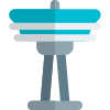 Space tower for signal, communication and broadcasting. icon
