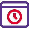 Safe web browsing with in built timer function icon