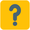 Question mark for the help and queries icon