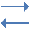 Données dans les deux directions icon