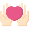 Hands Holding Heart icon