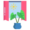Indoor Plant And Sunlight icon