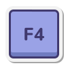 Клавиша F4 icon