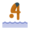 pele de mergulho tipo 4 icon