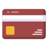 Frente do cartão de banco icon