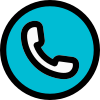 Telephone receiver isolated on a white background icon