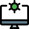 Desktop computer operating system setting and maintenance icon