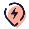 Pin del supercargador de Tesla icon