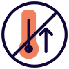 Customer with high temperature are not allowed in premises icon