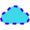 Dashed Cloud icon