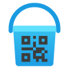 Банка краски с QR-кодом icon