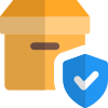 Delivery Box shipping protection insurance on online portal icon