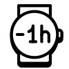 マイナス1時間 icon