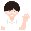 man-boy-student-kids-hello-gesture-candidate icon