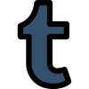 Tumblr a microblogging and social networking website icon