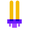 Ampoule fluorescente icon