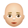 Bald Woman Medium Light Skin Tone icon