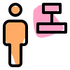 Center alignment of a word document for an employee to adjust icon