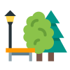 Park With Street Light icon