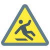 segno di pavimento scivoloso icon