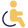 Disability section for the physically challenged tourist icon