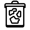 中身の詰まったごみ箱 icon
