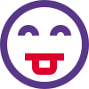 Buck teeth nerd face emoticon with stereotype expression icon