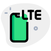 LTE generation cellular connectivity network facility on smartphone icon