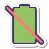 Nessuna batteria icon