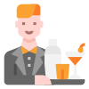 Macho barman icon