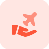 Travel insurance detail shared with passengers layout icon