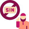 Sin icon