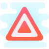 Avertissement de danger clignotant icon