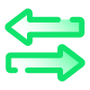 Données dans les deux directions icon