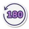 Повернуть на 180 icon