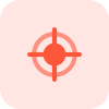 Accuracy targeting and aim the focus point center icon