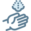 Blow hand icon